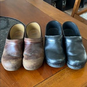 Dansko clogs 2 pairs